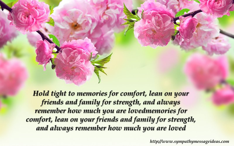 sympathy card messages saying
